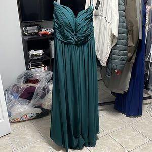 Bill Levkoff Emerald Green Bridesmaid Dress Size 24